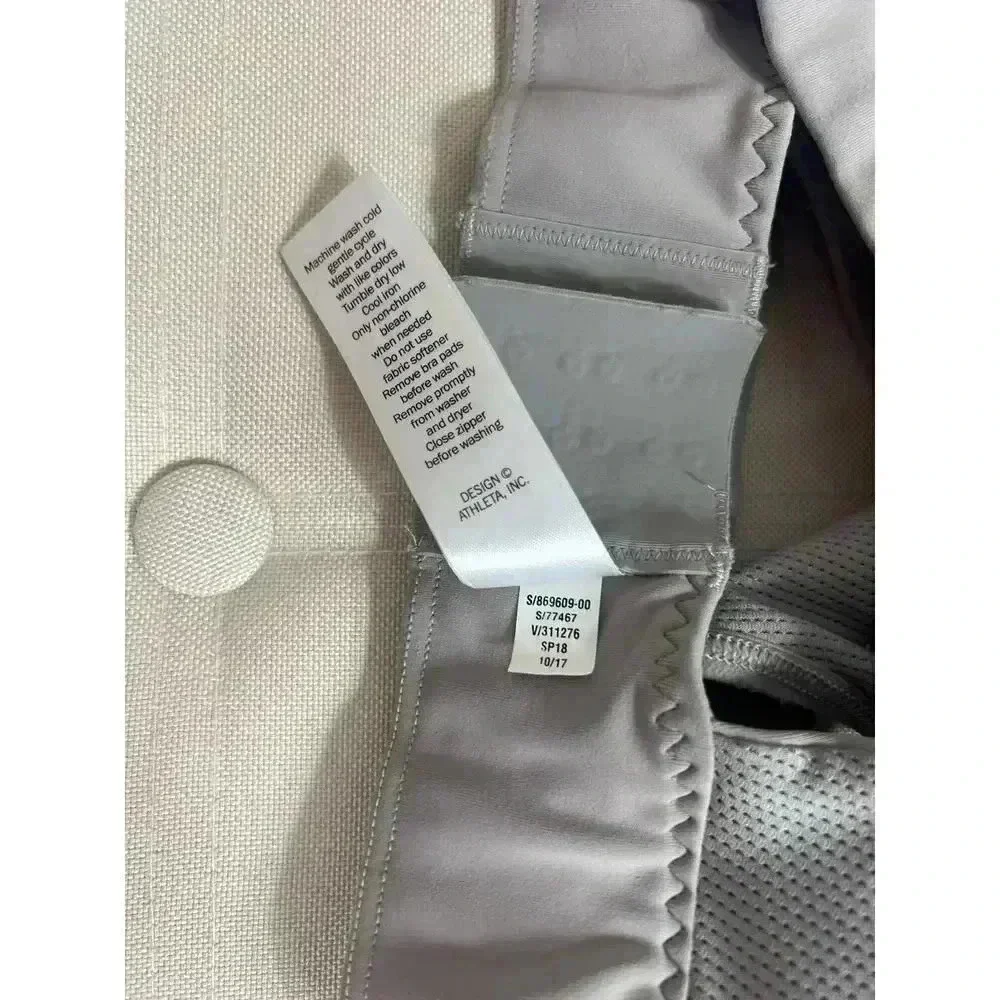 Athleta Zip It Zipper Front Sports Bra Size XS